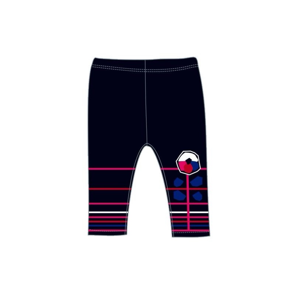 Kids Navy Leggings with Pink and Blue Accents
